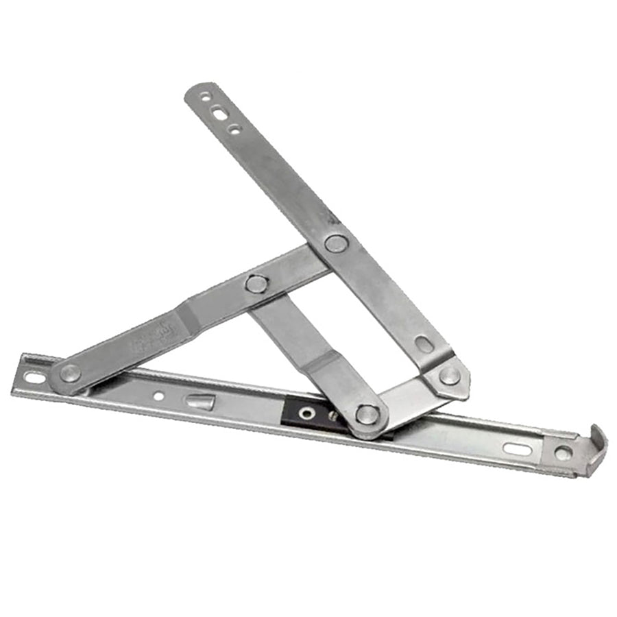 Anderberg 301SS Heavy Duty 4 Bar Window Hinge with Stop Stainless Steel - Anderberg 301SS Heavy Duty 4 Bar Window Hinge with Stop Stainless Steel