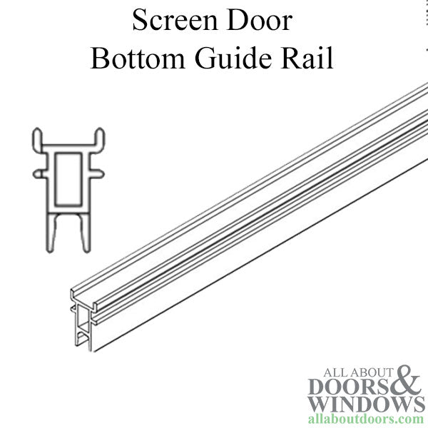 Marvin Weather Striping Bottom Guide Bar for Sliding Screen Doors - Marvin Weather Striping Bottom Guide Bar for Sliding Screen Doors