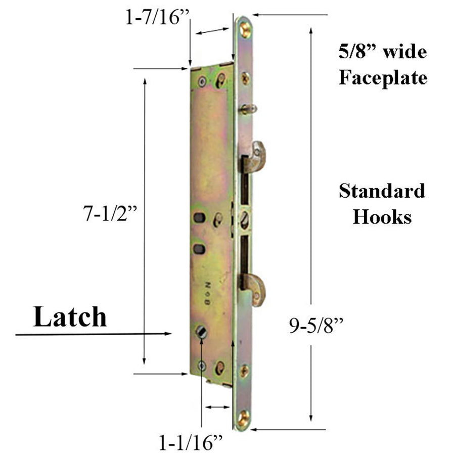 Truth 13319 16mm Nexus 2-Point Sliding Door Mortise Lock – Standard Hooks - Truth 13319 16mm Nexus 2-Point Sliding Door Mortise Lock – Standard Hooks