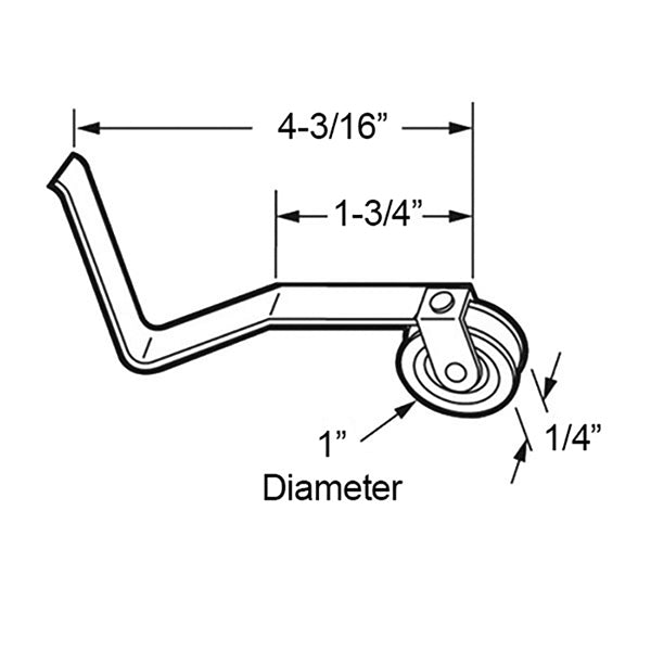 V Spring Tension Roller Assembly with 1 Inch Steel Wheel – Sliding Screen Door - V Spring Tension Roller Assembly with 1 Inch Steel Wheel – Sliding Screen Door