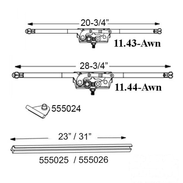 Truth Awning 20-3/4 Inch Roto Crank Operator - Truth Awning 20-3/4 Inch Roto Crank Operator