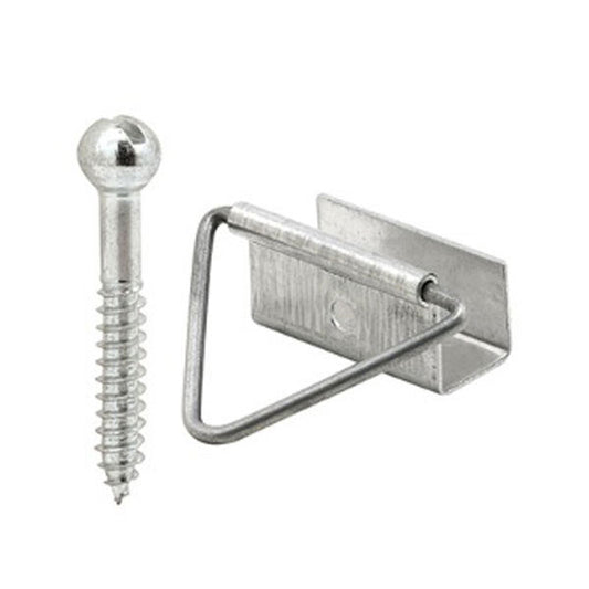 Window Screen Bottom Latch, 7/16 x 1",  4 pack  - Mill Finish