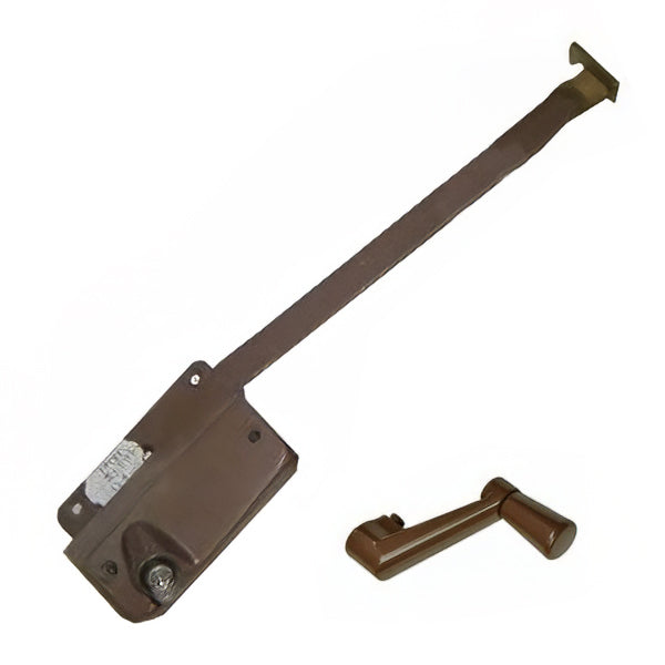 Andersen Primed Casement Operator Only w/ Brass Swivel Hook, Right Hand (1936-45) - Andersen Primed Casement Operator Only w/ Brass Swivel Hook, Right Hand (1936-45)