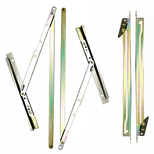 Egress Hinge Set w/ Screws for Andersen Flex-Pac All Wood Windows -Zinc & Golden Dichromate Plating - Egress Hinge Set w/ Screws for Andersen Flex-Pac All Wood Windows -Zinc & Golden Dichromate Plating