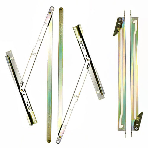 Egress Hinge Set w/ Screws for Andersen Flex-Pac All Wood Windows -Zinc & Golden Dichromate Plating - Egress Hinge Set w/ Screws for Andersen Flex-Pac All Wood Windows -Zinc & Golden Dichromate Plating