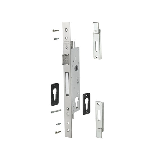 Giesse 30/85 Mortise Lock, Top - Bottom Locking, 1-3/16" (30mm) Backset