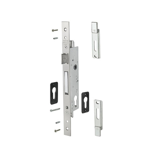 Giesse 30/85 Mortise Lock, Top - Bottom Locking, 1-3/16