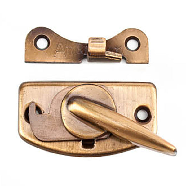 Andersen Pressure Seal Window Sash Lock & Keeper - Antique Bronze - Andersen Pressure Seal Window Sash Lock & Keeper - Antique Bronze