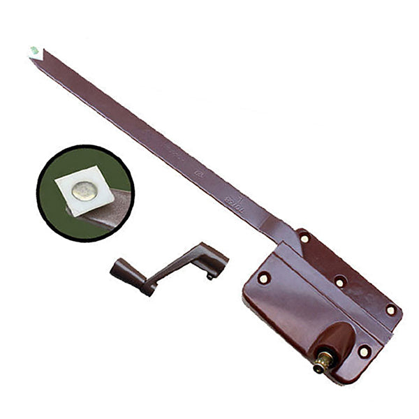 Andersen Left Handed Operator and Handle, 9-1/2 Inch Arm, Square Shoe - Bronze - Andersen Left Handed Operator and Handle, 9-1/2 Inch Arm, Square Shoe - Bronze