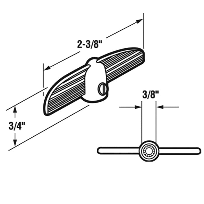 Crank Handle 3/8 Inch Spline T-Shape - Crank Handle 3/8 Inch Spline T-Shape