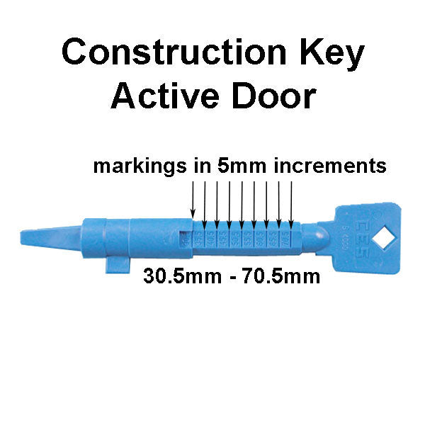 Roto Construction Key Active Door Measure Tool Blue - Roto Construction Key Active Door Measure Tool Blue