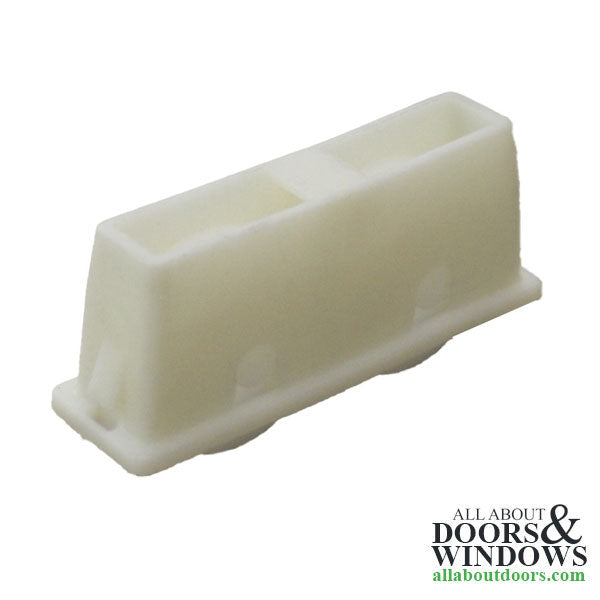 Jeld-Wen Window Roller Nylon 13/16 diameter flat nylon tandem wheel White plastic - Jeld-Wen Window Roller Nylon 13/16 diameter flat nylon tandem wheel White plastic