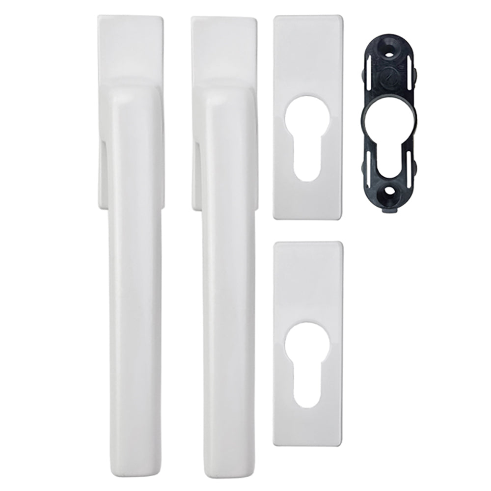 Dirigent Handle Set with PC Rosettes - Interior/Exterior - Dirigent Handle Set with PC Rosettes - Interior/Exterior