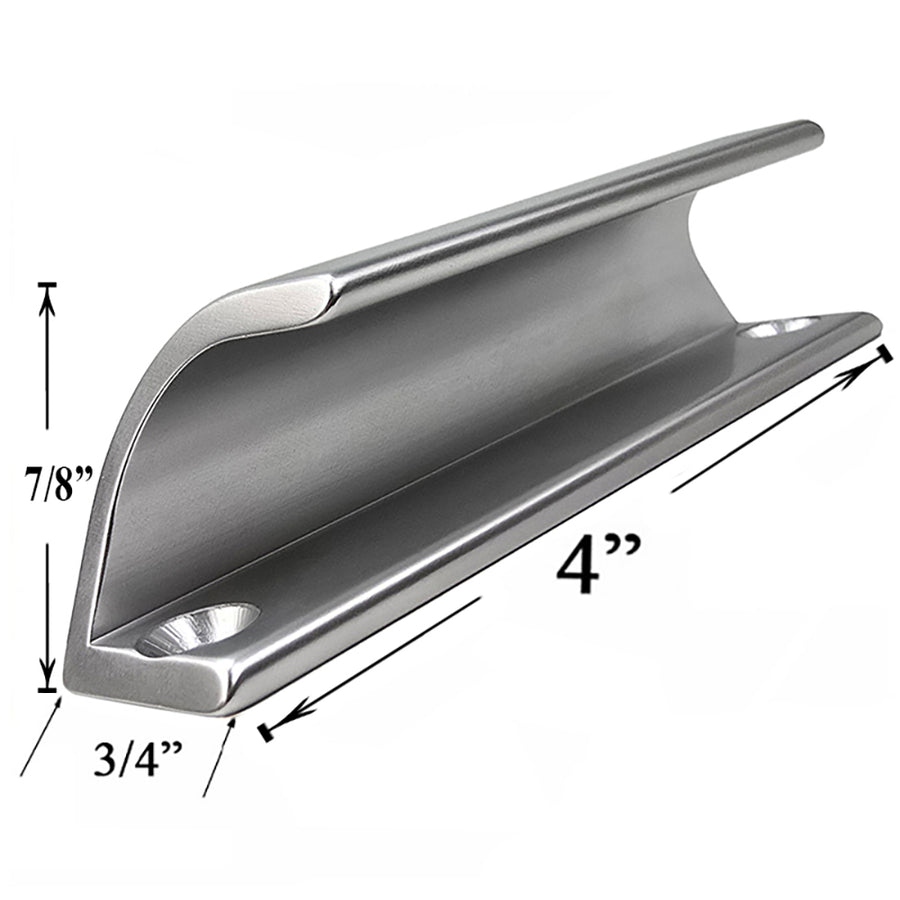 HOPPE Small Pull Handle for Patio Doors - Silver - HOPPE Small Pull Handle for Patio Doors - Silver
