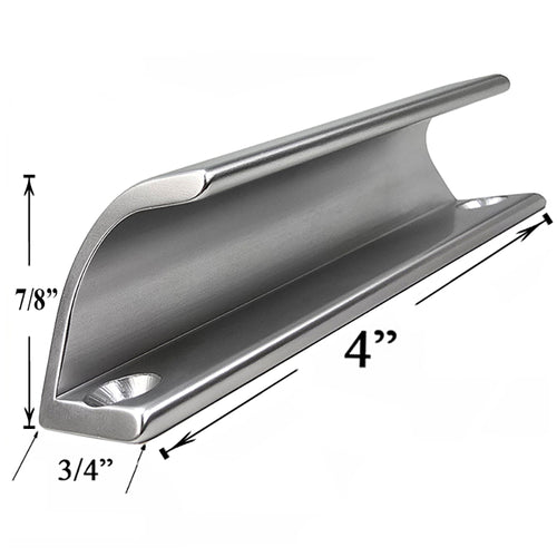 HOPPE Small Pull Handle for Patio Doors - Silver - HOPPE Small Pull Handle for Patio Doors - Silver