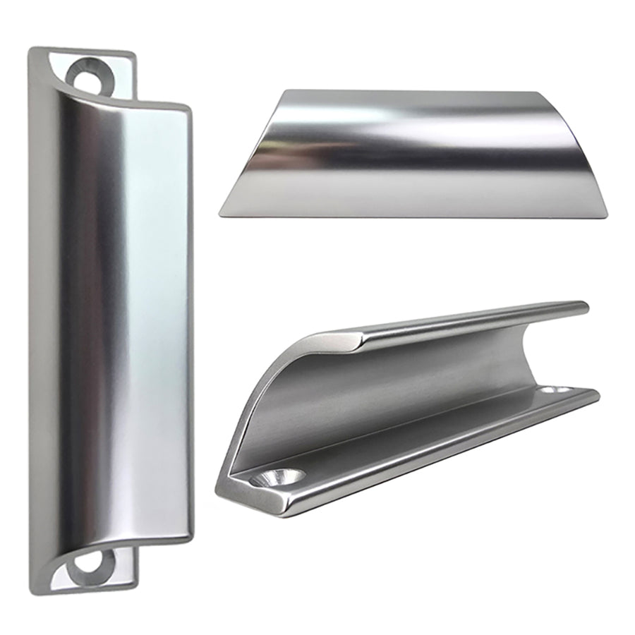 HOPPE Small Pull Handle for Patio Doors - Silver - HOPPE Small Pull Handle for Patio Doors - Silver