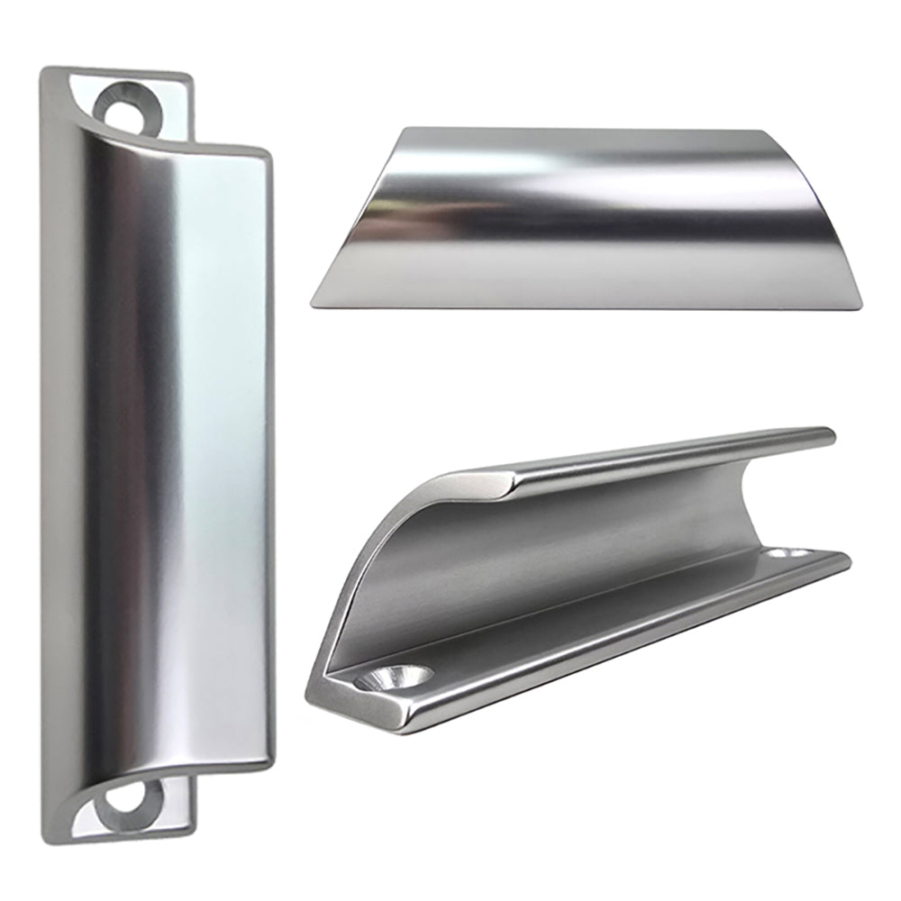 HOPPE Small Pull Handle for Patio Doors - Silver - HOPPE Small Pull Handle for Patio Doors - Silver