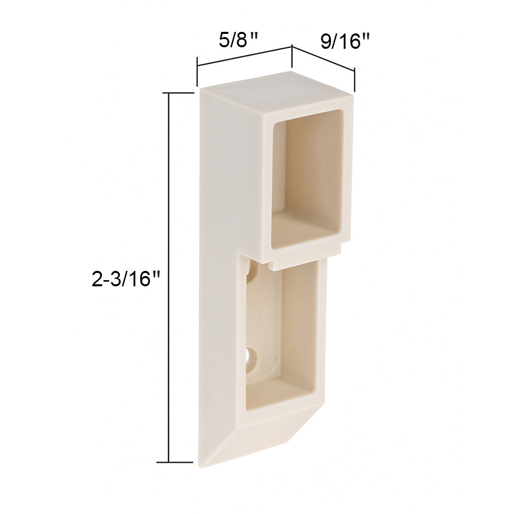 Peerless Top Sash Guide, Metal/ Aluminum Window - White Plastic - Peerless Top Sash Guide, Metal/ Aluminum Window - White Plastic