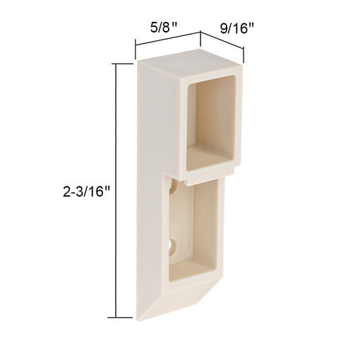 Peerless Top Sash Guide, Metal/ Aluminum Window - White Plastic - Peerless Top Sash Guide, Metal/ Aluminum Window - White Plastic