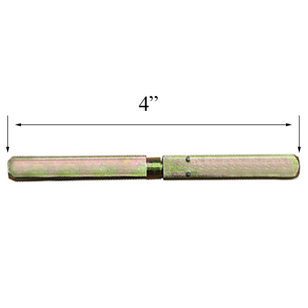 Swivel Spindle with Double Pin Stop 5/16 x 4 Inch Length - Swivel Spindle with Double Pin Stop 5/16 x 4 Inch Length