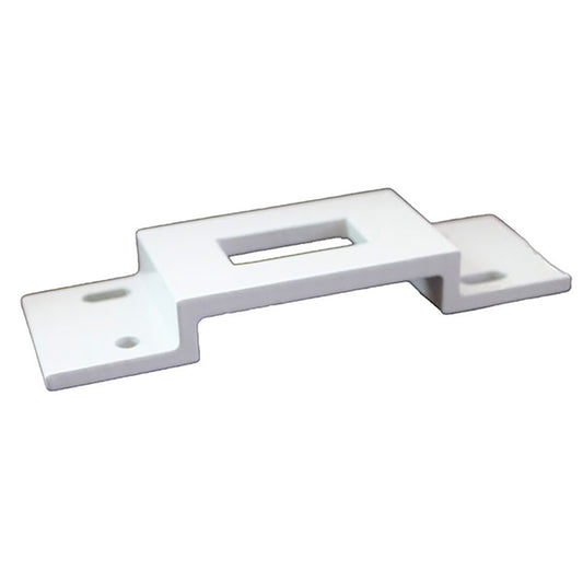Sliding Patio Door Keeper 1-1/2 x 4-3/4 x 5/8 Zinc Alloy White
