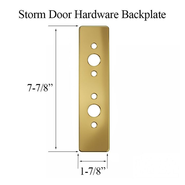 Backplate for Storm Door Hardware - Backplate for Storm Door Hardware