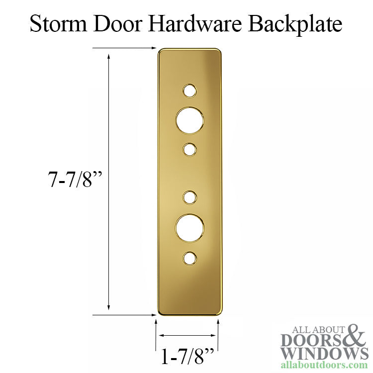 Backplate for Storm Door Hardware - Backplate for Storm Door Hardware