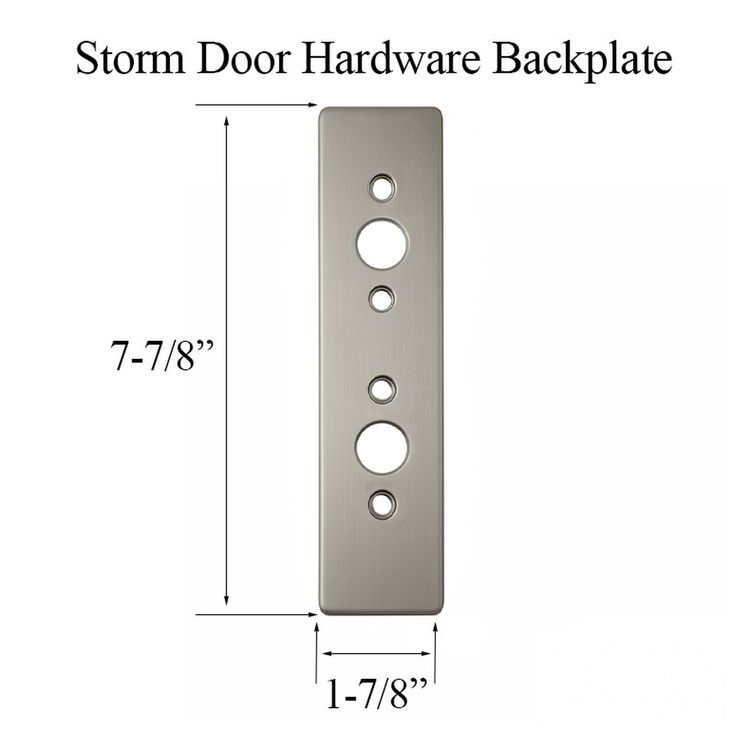 Backplate for Storm Door Hardware - Backplate for Storm Door Hardware
