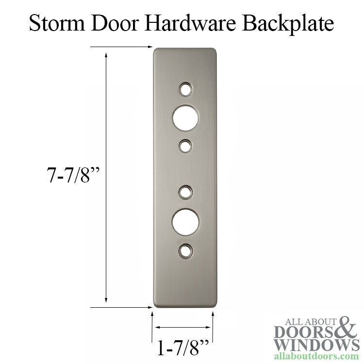 Backplate for Storm Door Hardware - Backplate for Storm Door Hardware