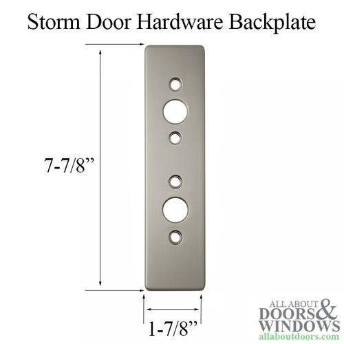 Backplate for Storm Door Hardware - Backplate for Storm Door Hardware