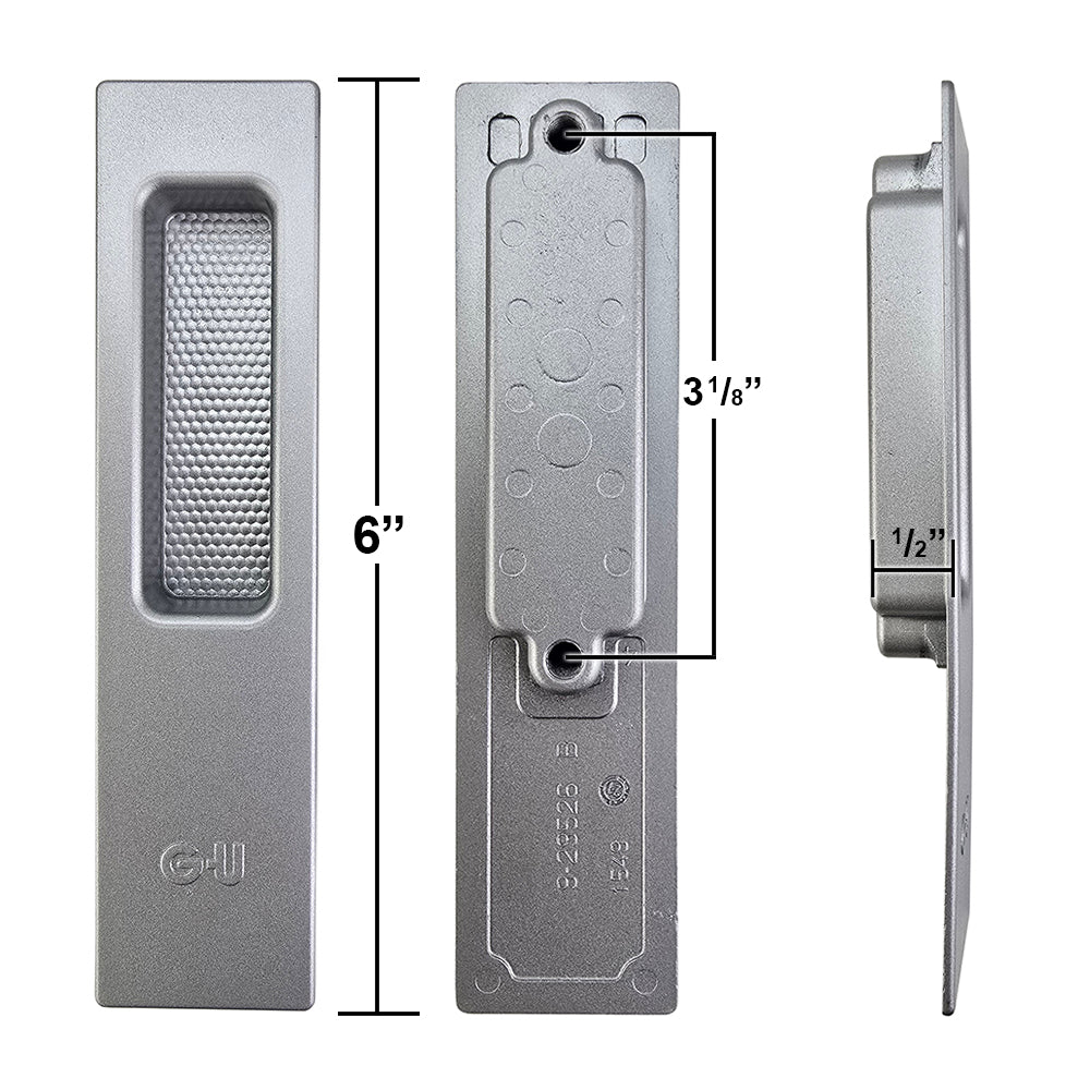GU Lift Slide Outside Flush Pull - Choose Color - GU Lift Slide Outside Flush Pull - Choose Color