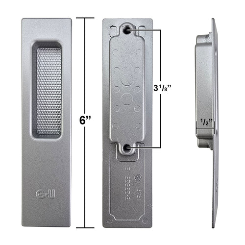 GU Lift Slide Outside Flush Pull - Choose Color - GU Lift Slide Outside Flush Pull - Choose Color