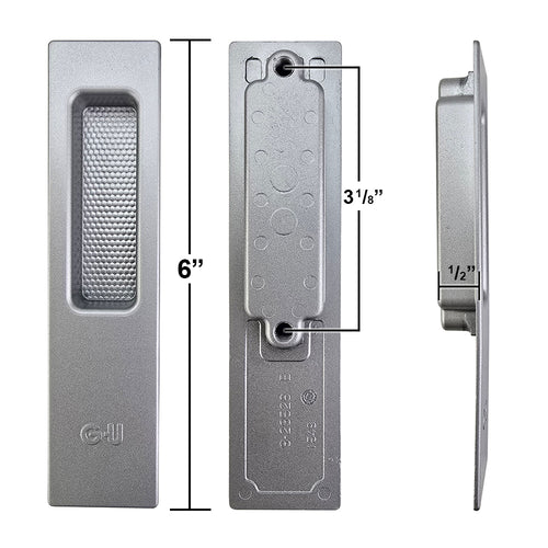 GU Lift Slide Outside Flush Pull - Choose Color - GU Lift Slide Outside Flush Pull - Choose Color