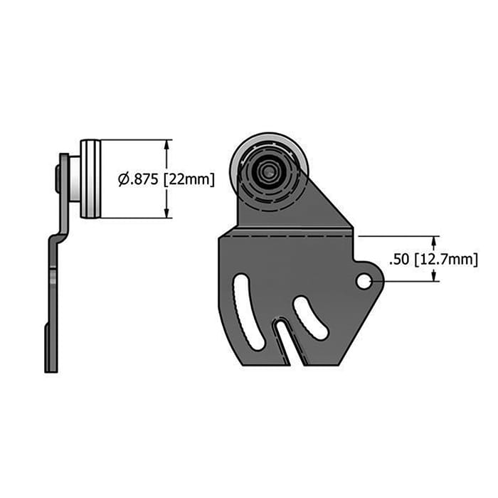 Track Hanger with 0.0625 Inch Offset - Track Hanger with 0.0625 Inch Offset