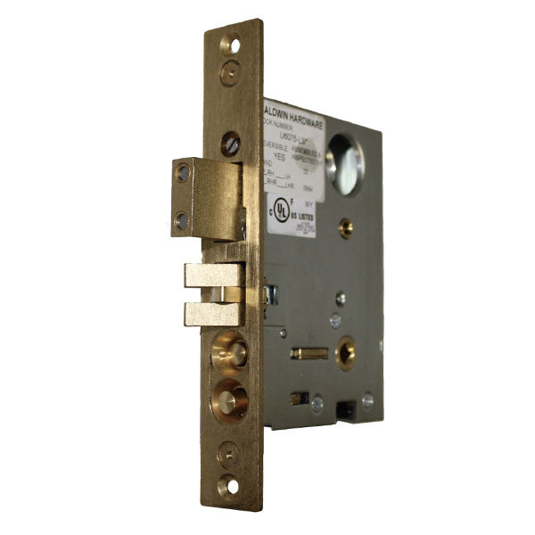 Baldwin Replacement Entrance Lever x Lever Mortise Lock Emergency Egress with Brass Latch - Baldwin Replacement Entrance Lever x Lever Mortise Lock Emergency Egress with Brass Latch