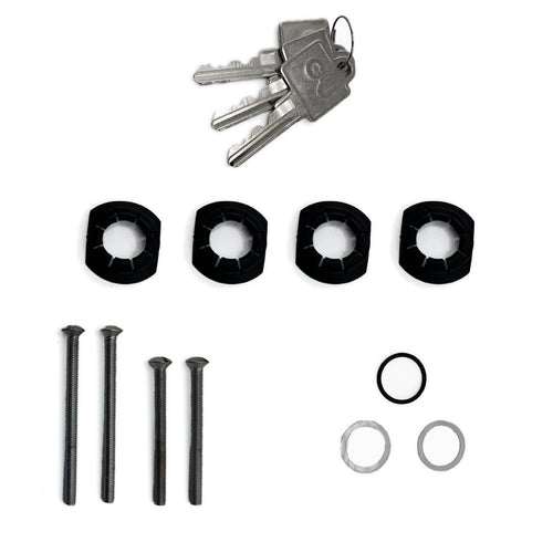 G-U Capri Handle & 45mm Plate, Active, Keyed with Thumbturn (Handle Below Cylinder) Choose Color - G-U Capri Handle & 45mm Plate, Active, Keyed with Thumbturn (Handle Below Cylinder) Choose Color