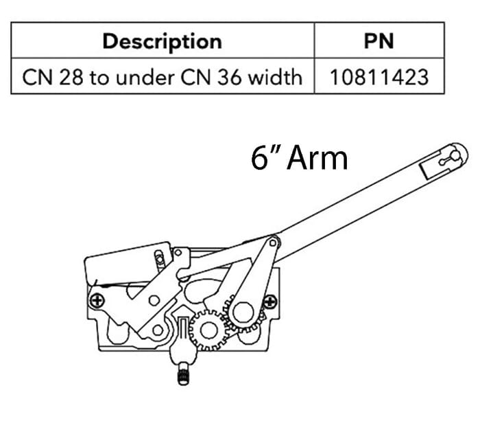 Marvin 10811423 Roto-Gear Operator  Op−O−Lock, For 6