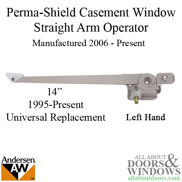 Andersen Window Operator For Casement Windows Left Straight Arm 14