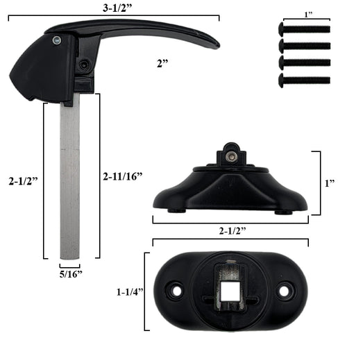 Andersen Emco Interior Latch/Handle for Storm Door - Choose Color - Andersen Emco Interior Latch/Handle for Storm Door - Choose Color