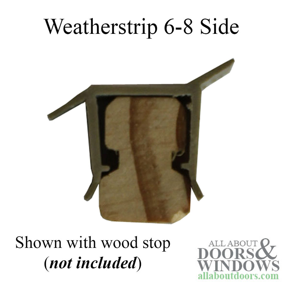 Side and Head Parting Stop for Wood Sliding Glass Doors Weatherstrip 80