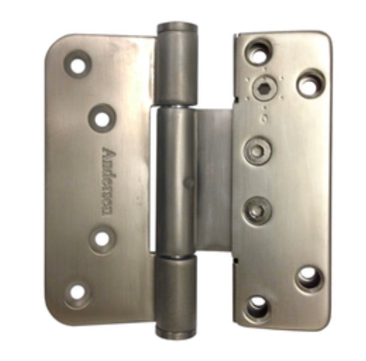 Andersen 200 Series  Vertical Adjustable  Set  Hinge  Left  Satin Nickel - Andersen 200 Series  Vertical Adjustable  Set  Hinge  Left  Satin Nickel
