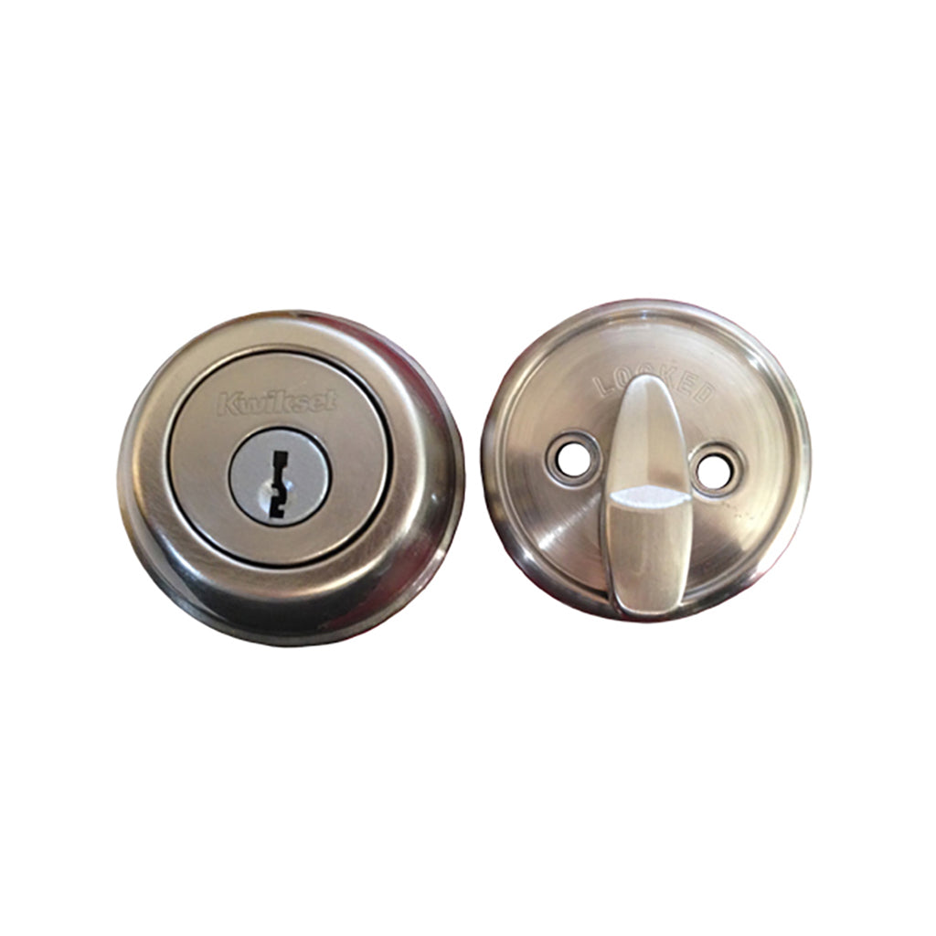 Kwikset 980S-15 Single Cylinder Deadbolt with RCAL Latch and RCS Strike - Kwikset 980S-15 Single Cylinder Deadbolt with RCAL Latch and RCS Strike