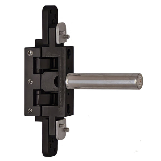 2D Concealed Glass Hinge - 80kg Self-Close Function, Stainless Steel
