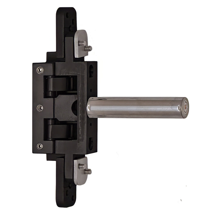 2D Concealed Glass Hinge - 80kg Self-Close Function, Stainless Steel - 2D Concealed Glass Hinge - 80kg Self-Close Function, Stainless Steel