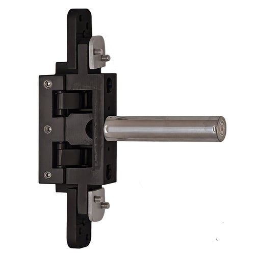 2D Concealed Glass Hinge - 80kg Self-Close Function, Stainless Steel - 2D Concealed Glass Hinge - 80kg Self-Close Function, Stainless Steel
