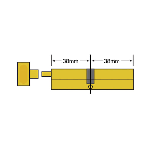 Rekeyable Euro Style Cylinders - 76mm - Rekeyable Euro Style Cylinders - 76mm