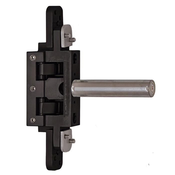 2D Concealed Glass Hinge - 60kg Self-Close Function, Stainless Steel - 2D Concealed Glass Hinge - 60kg Self-Close Function, Stainless Steel