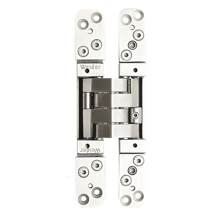 3D Adjustable Concealed Hinge - 80Kg Self-Close Function, Stainless Steel - 3D Adjustable Concealed Hinge - 80Kg Self-Close Function, Stainless Steel