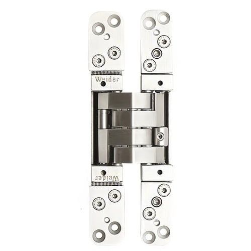 3D Adjustable Concealed Hinge - 80Kg Self-Close Function, Stainless Steel - 3D Adjustable Concealed Hinge - 80Kg Self-Close Function, Stainless Steel