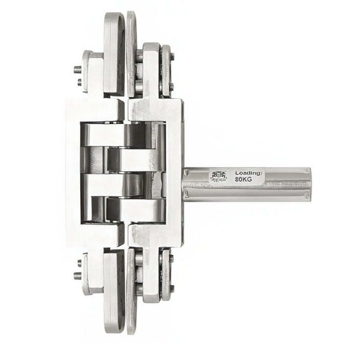 3D Adjustable Concealed Hinge - 80Kg Self-Close Function, Stainless Steel - 3D Adjustable Concealed Hinge - 80Kg Self-Close Function, Stainless Steel